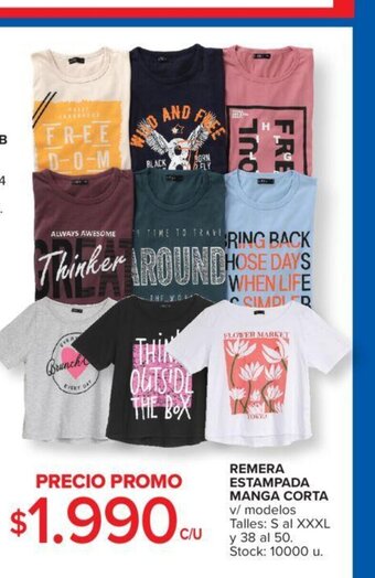 Carrefour Remera Estampada Manga Corta oferta