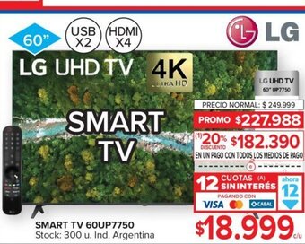 Carrefour Smart TV 60UP7750 oferta