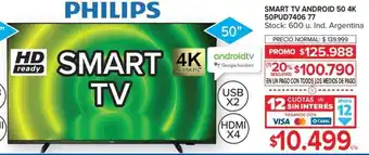 Carrefour Smart TV Android 50 4K 50PUD7406 77 oferta