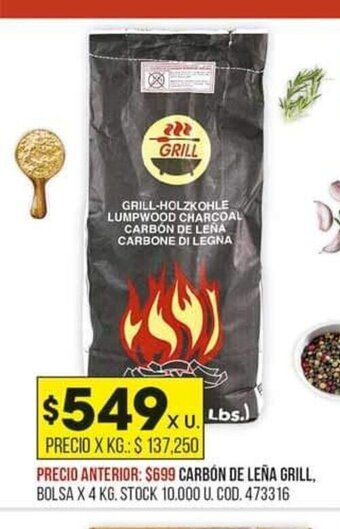 Carbón de Leña Grill