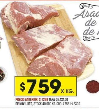 Coto Tapa de Asado de Novillito oferta