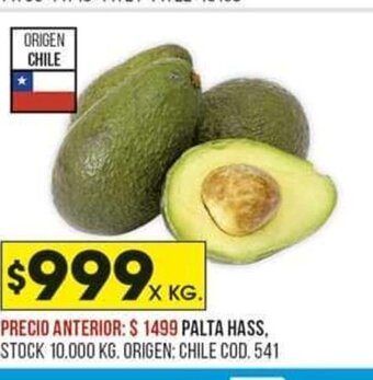 Coto Palta Hass oferta