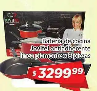 Gomez Pardo Batería De Cocina Jovifel Antiadherente Linea Piamonte x3 Piezas oferta