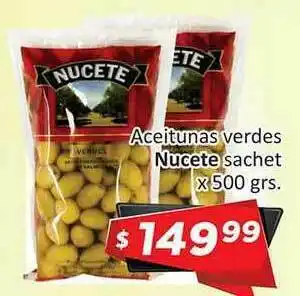 Gomez Pardo Nucete Aceitunas Verdes x 500grs. oferta