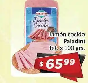 Gomez Pardo Jambón Cocido Paladini x 100grs. oferta