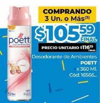 Diarco Poett Desodorante De Ambientes x 360ml. oferta