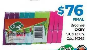 Diarco Okey Broches 9.8 x 12un oferta