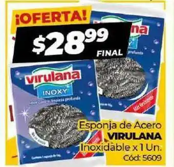 Diarco Esponja De Acero Virulana Inoxidable x 1 un oferta