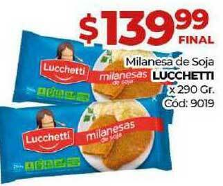 Diarco Lucchetti Milanesa de Soja x 290 gr. oferta