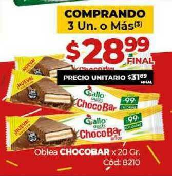Diarco Oblea Chocobar x 20 gr. oferta