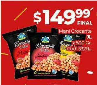 Diarco Maní Crocante Jl x 500gr. oferta