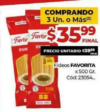 Diarco Fideos Favorita x 500gr oferta
