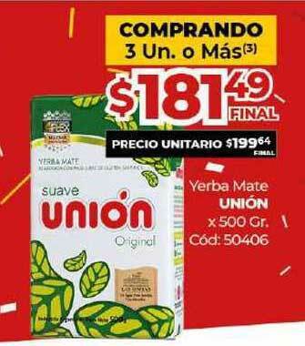 Diarco Yerba Mate Unión x 500gr. oferta