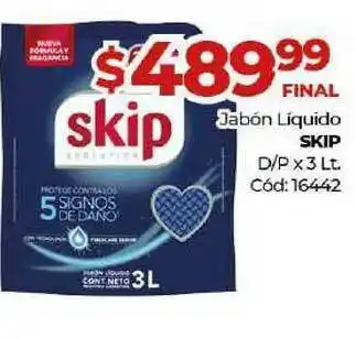 Diarco Skip Jabón Líquido x 3Lt. oferta