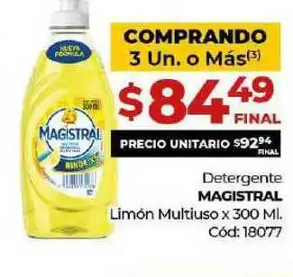 Diarco Magistral Detergente Limón Multiuso x 300ml oferta