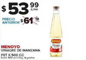 Carrefour Maxi Menoyo Vinagre De Manzana x 500cc oferta
