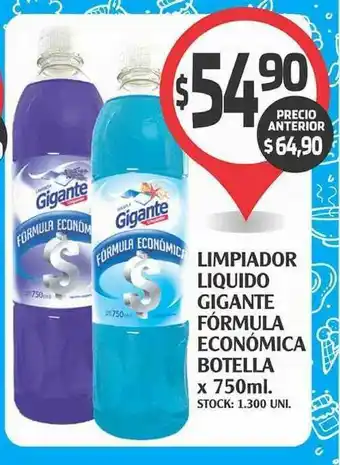 Supermercados Malambo Limpiador Liquido Gigante Fórumla Económica Botella x 750ml oferta