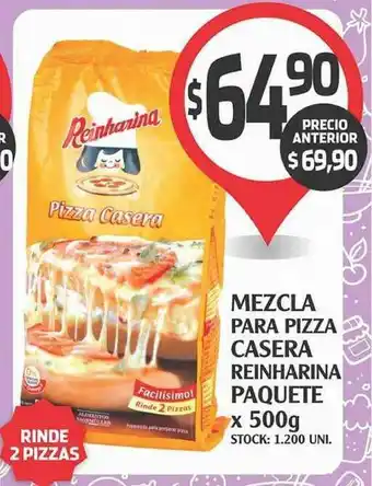 Mezcla Para Pizza Casera Reinharina Paquete x 500g
