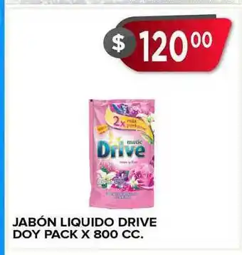 Supermercados Mayor Jabón Liquido Drive Doy Pack x 800cc oferta