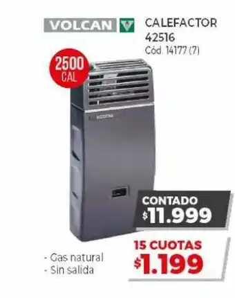 Naldo Lombardi Volcan Calefactor 42516 oferta