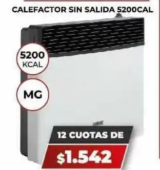 Novogar Calefactor Sin Salida 5200cal oferta