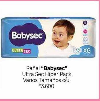La Anonima "Babysec" Pañal oferta