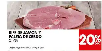 Disco Bife De Jamon Y Paleta De Cerdo oferta