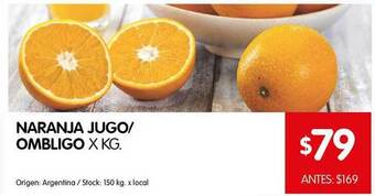 Disco Naranja Jugo Ombligo oferta