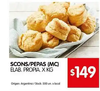 Disco Scons Pepas Elab. Propia oferta