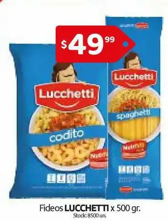Cordiez Fideos Lucchetti x 500gr oferta