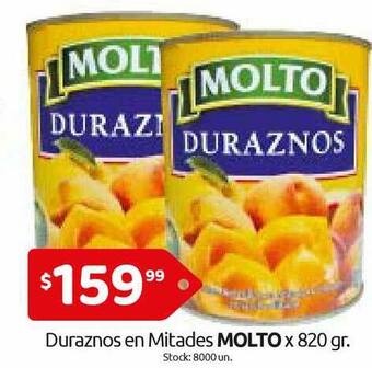 Cordiez Molto Duraznos En Mitades x 820gr. oferta
