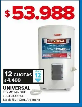 Carrefour Termotanque universal oferta