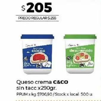 Disco Queso crema cuisine & co x 290g oferta