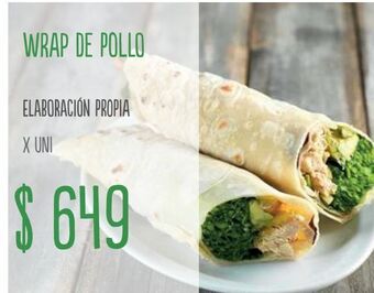 Jumbo Wrap de pollo oferta