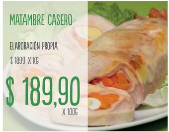 Jumbo Matambre casero 100g oferta
