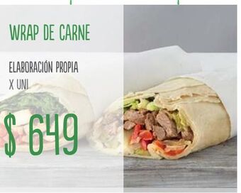 Jumbo Wrap de carne oferta