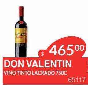 Masivos Don valentin vino tinto lacrado oferta
