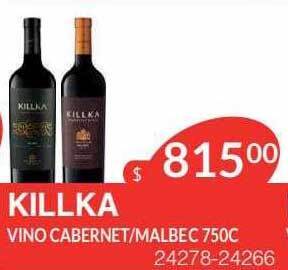 Masivos Killka vino cabernet malbec oferta