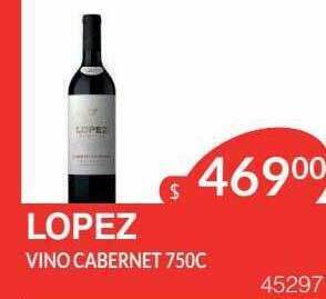 Masivos Lopez vino cabernet oferta