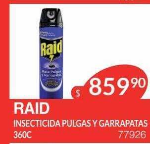 Masivos Raid insecticida pulgas y garrapatas oferta