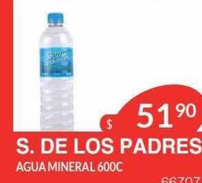 Masivos S. de los padres agua mineral 600c oferta