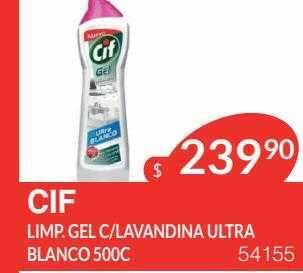 Masivos Cif limp. gel c lavandina ultra blanco oferta