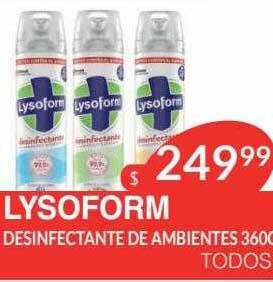 Masivos Lysoform desinfectante de ambientes oferta