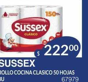 Masivos Sussex rollo cocina clasico 50 hojas oferta