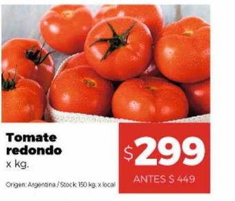 Disco Tomate redondo oferta
