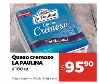 Disco Queso cremoso la paulina oferta