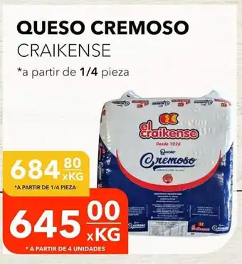 El Milagro Mayorista Queso Cremoso Craikense oferta