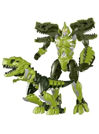 El Mundo del Juguete Robot convertible cyber warriors dino verde oferta
