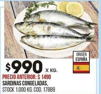 Coto Sardinas Congeladas oferta
