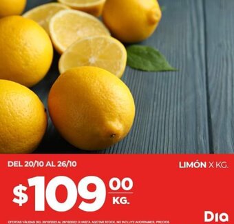 Supermercados DIA Limón oferta